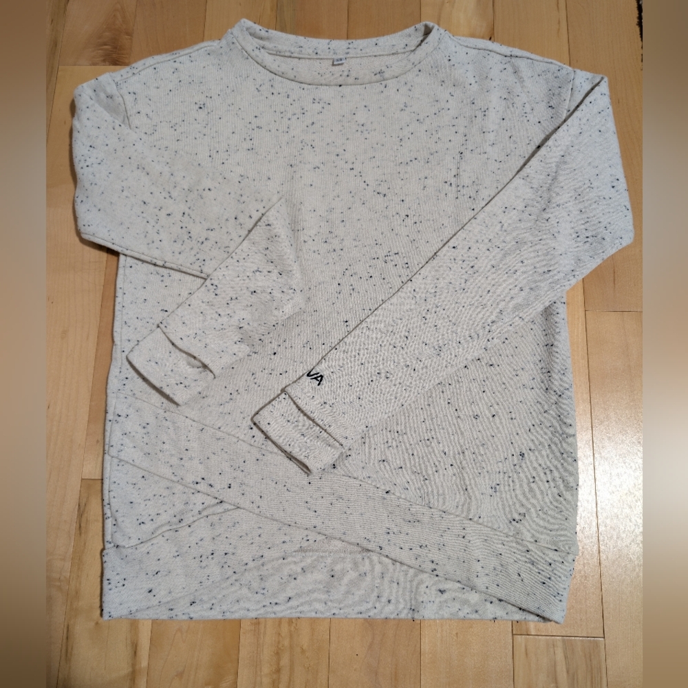 KIAVA Speckled Cream Sweater With Thumb Holes XS
